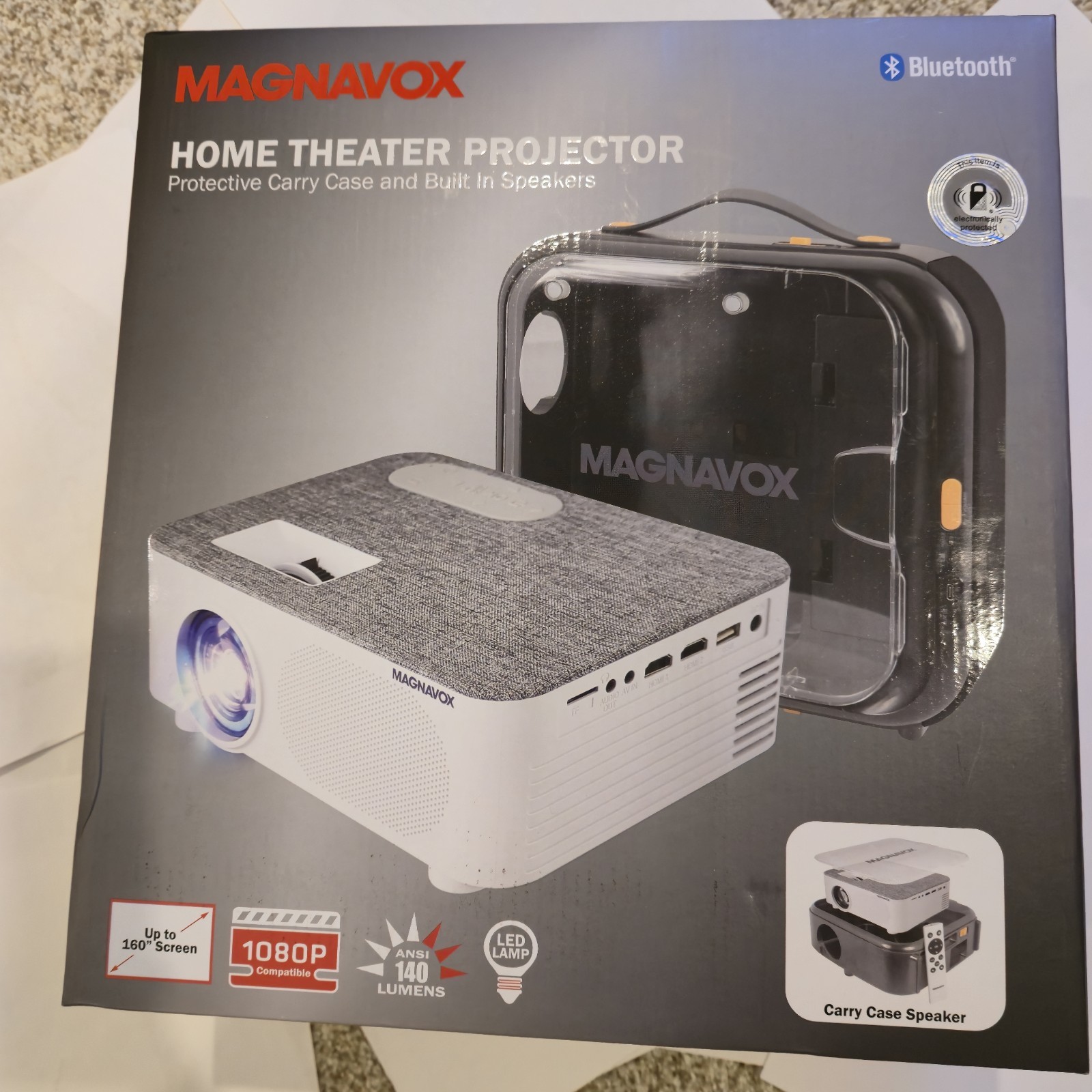 NEW Magnavox MP603 Home Theater Projector 1080p Support Bluetooth Portable