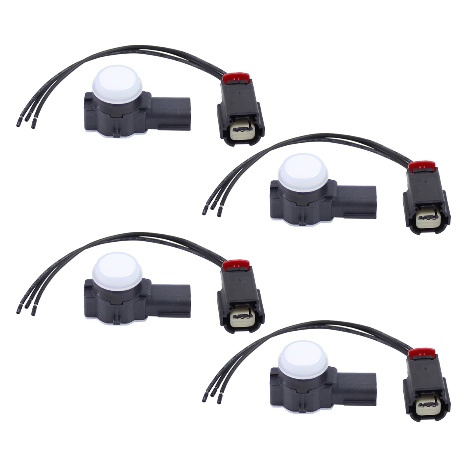 4Pcs Parking Assist Sensor with Connector for Chevrolet,GMC,Cadillac,Buick