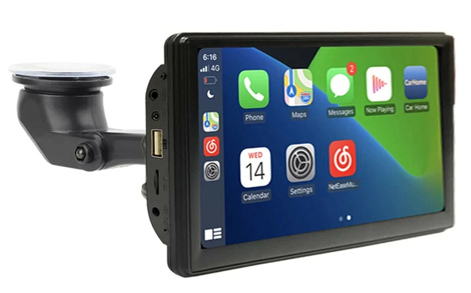 PORTABLE 7" WIRELESS APPLE CARPLAY / ANDROID AUTO REVERSING CAMERA SUITS ARBATH