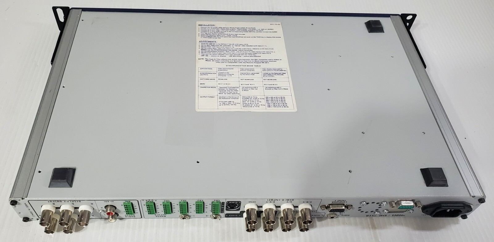 Analog Way SMF251-A SmartFade Switcher SMF 251A