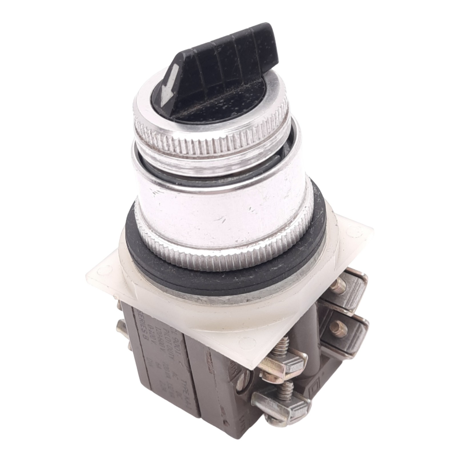 Square D CL9001 KA-1 Selector Switch, 2-Position Maintained, 30mm, 2NO 2NC, 600V