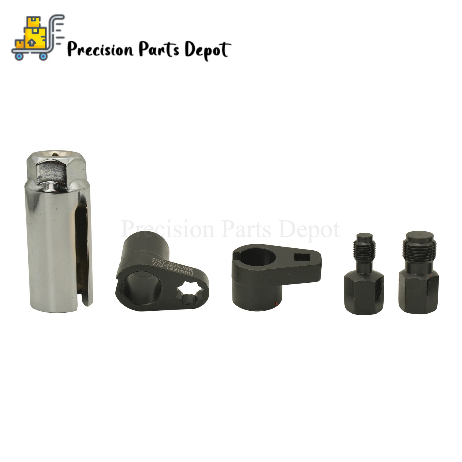5PCS O2 Oxygen Sensor Socket Thread Chaser O2 Sensor Wrench Removal Tool Kit Set