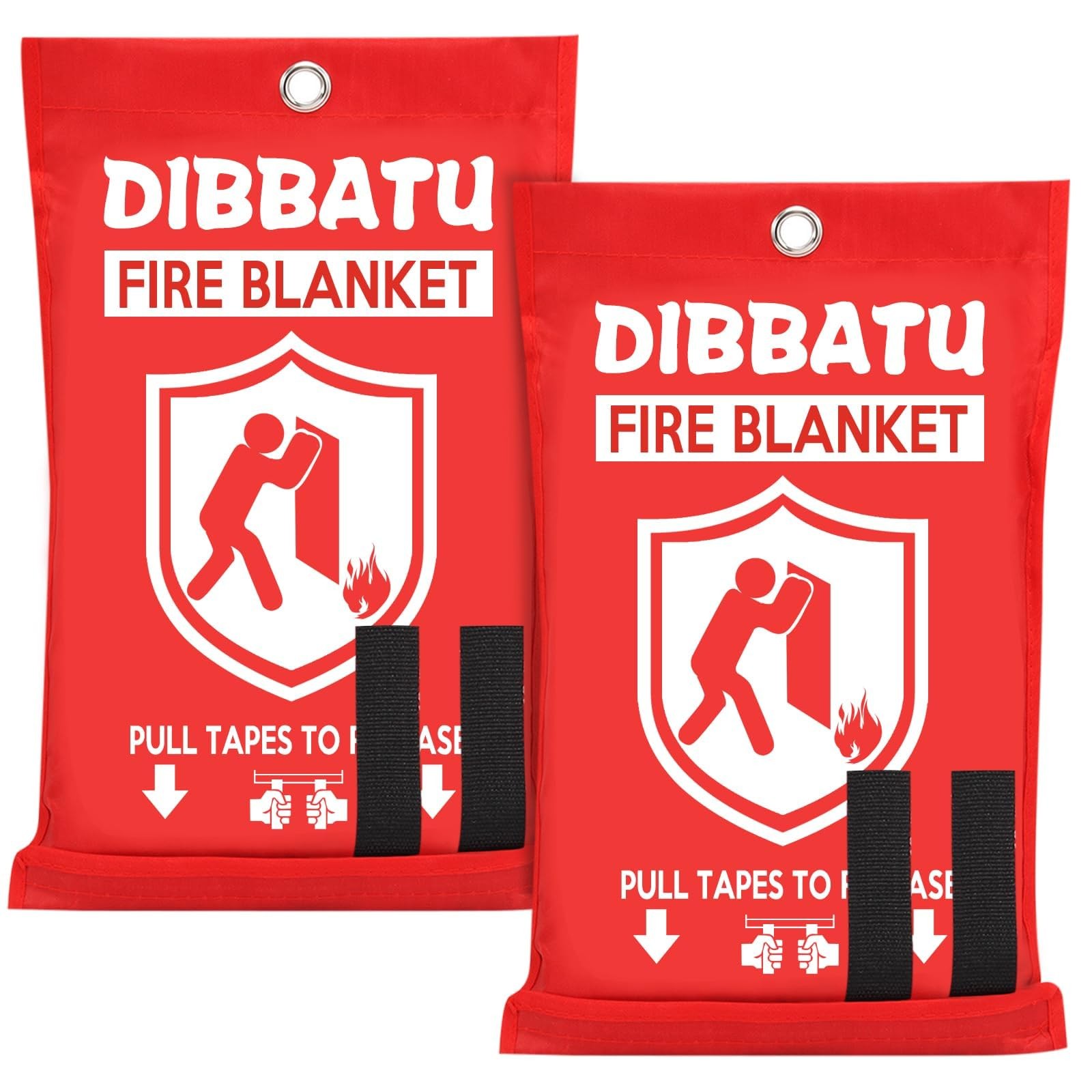 DIBBATU Fire Blanket for Home and Kitchen, Fire Blankets Emergency for Home, ...