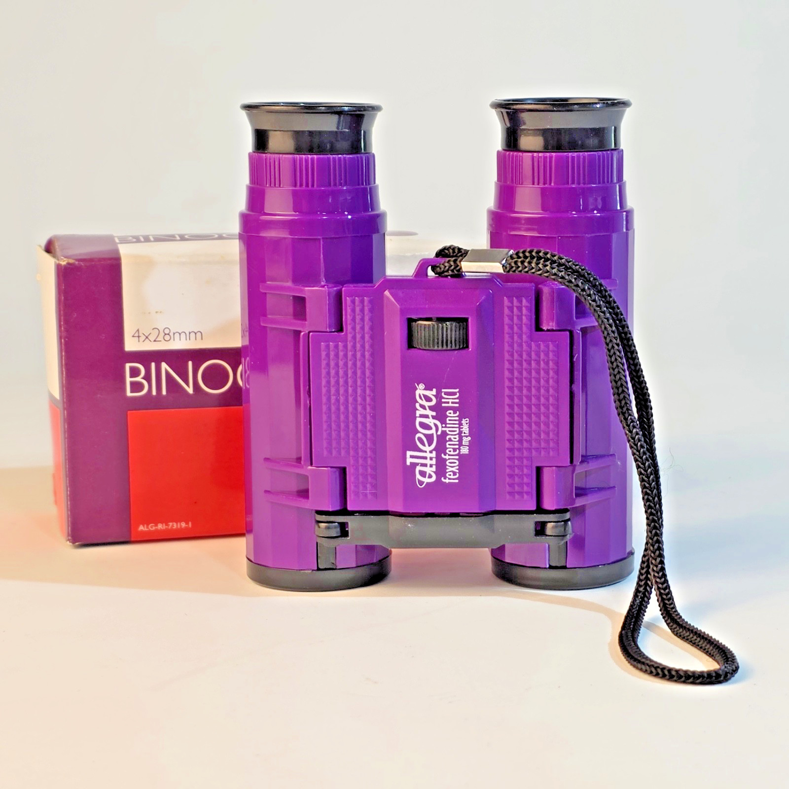 Allegra promotional binoculars 4x magnification with 28mm objective lens