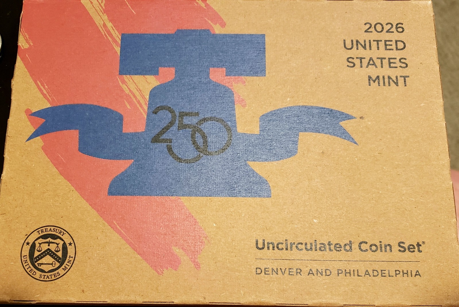 In Hand 2026 P & D Uncirculated Coin Set Sealed With Dual Date Penny U.S. Mint