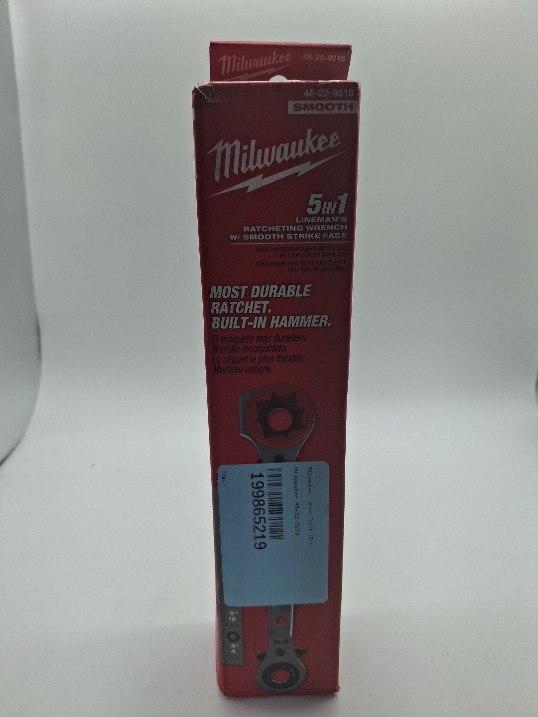 Milwaukee 48-22-9216 Lineman's Ratcheting Wrench New In Box 5 In 1