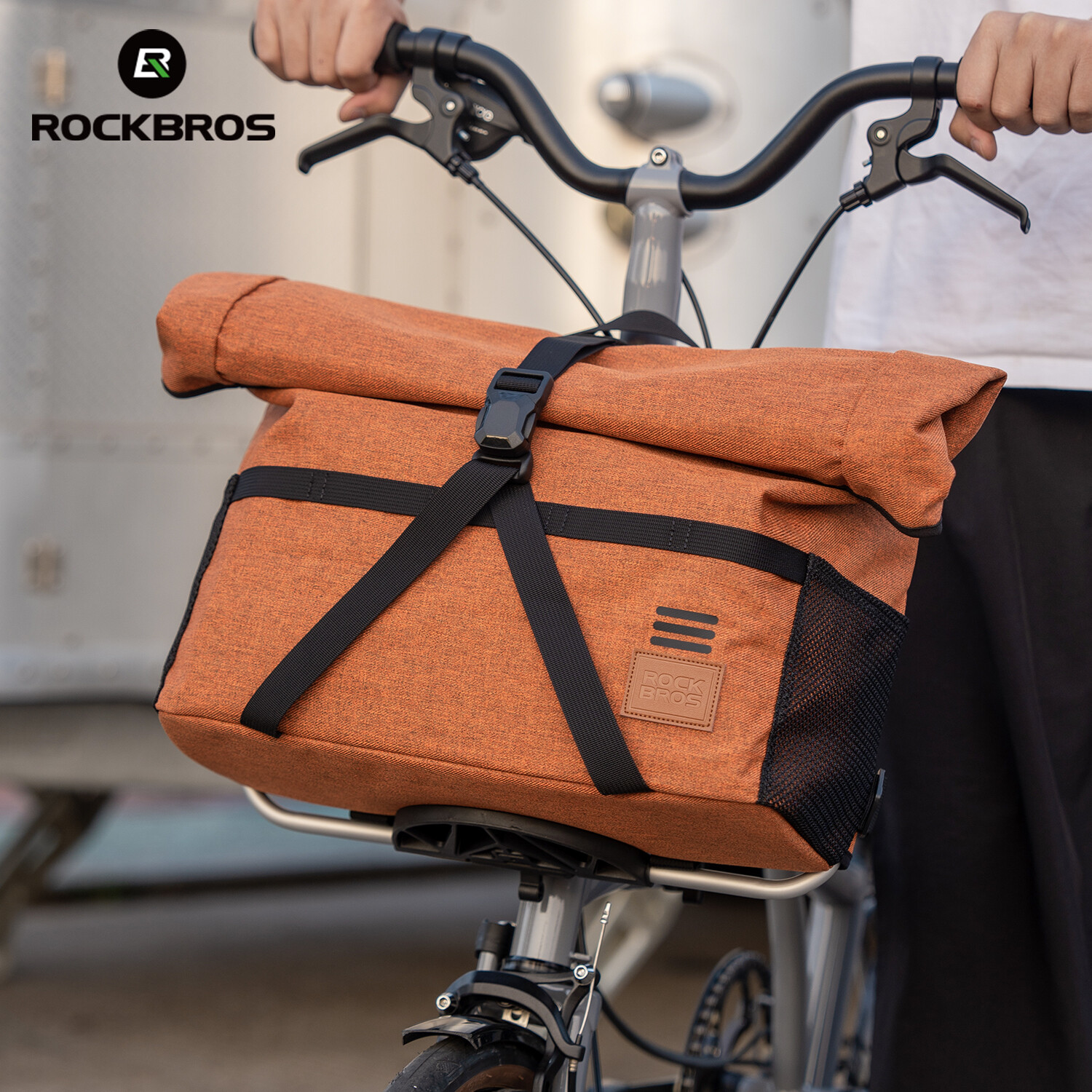 ROCKBROS Brompton Front Bag Folding Bicycle Bag Commuting Storage Hiking Tote