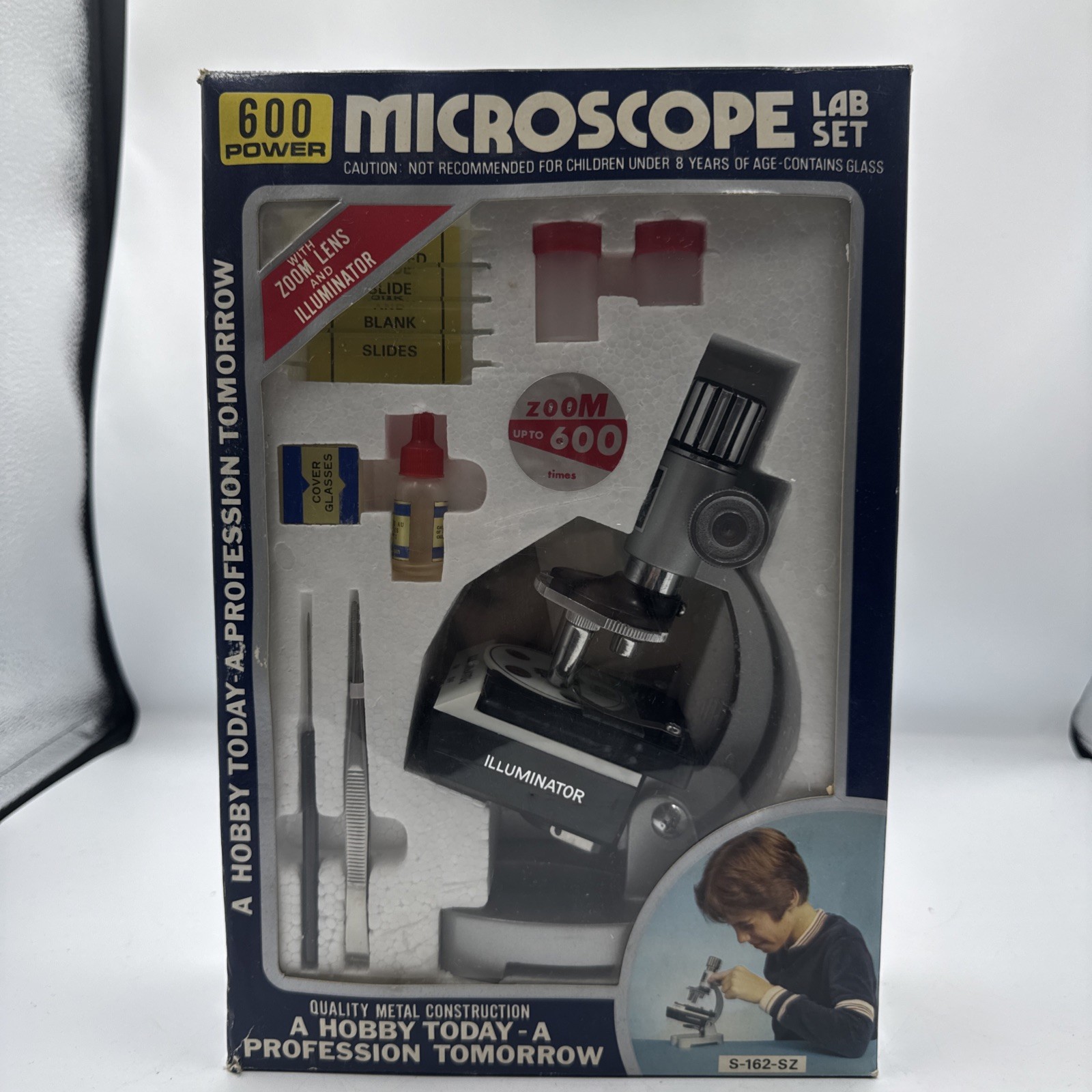 Vintage Microscope Lab 600X Lionel Leisure’s Missing 2 Glass