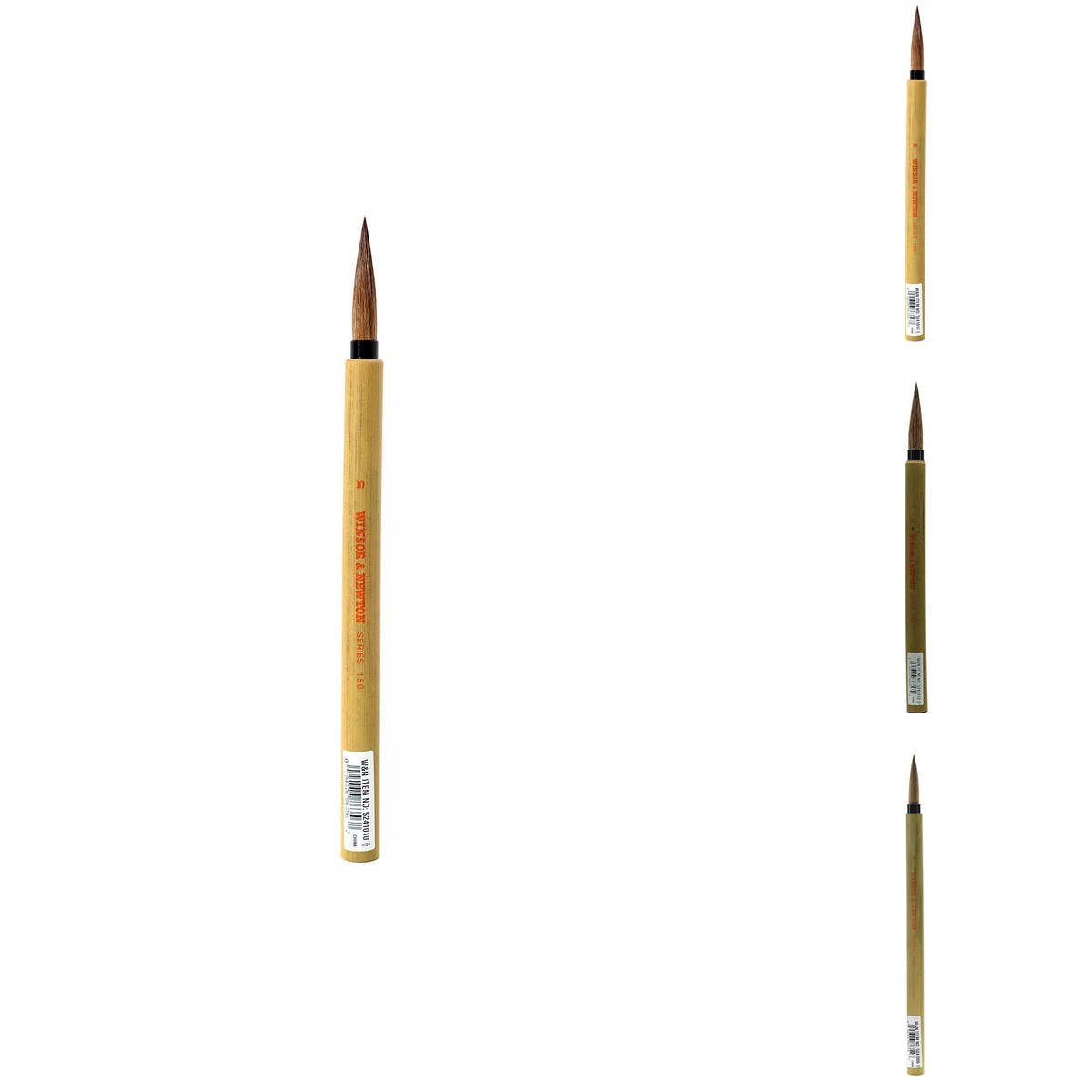 Winsor & Newton Series 150 Bamboo Short Handle Brush-Round 8, Brown 5241008