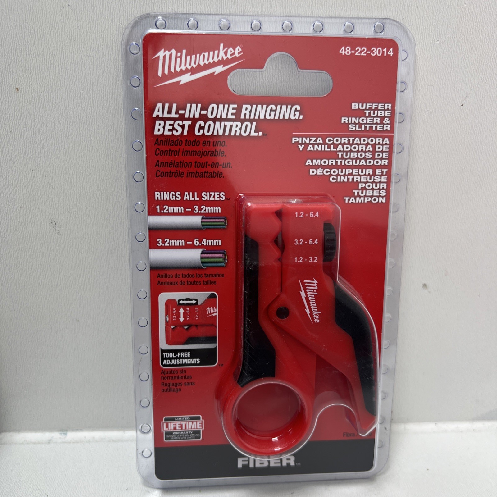 Milwaukee 48-22-3014, Buffer Tube Ringer and Slitter for Fiber Optic Cables