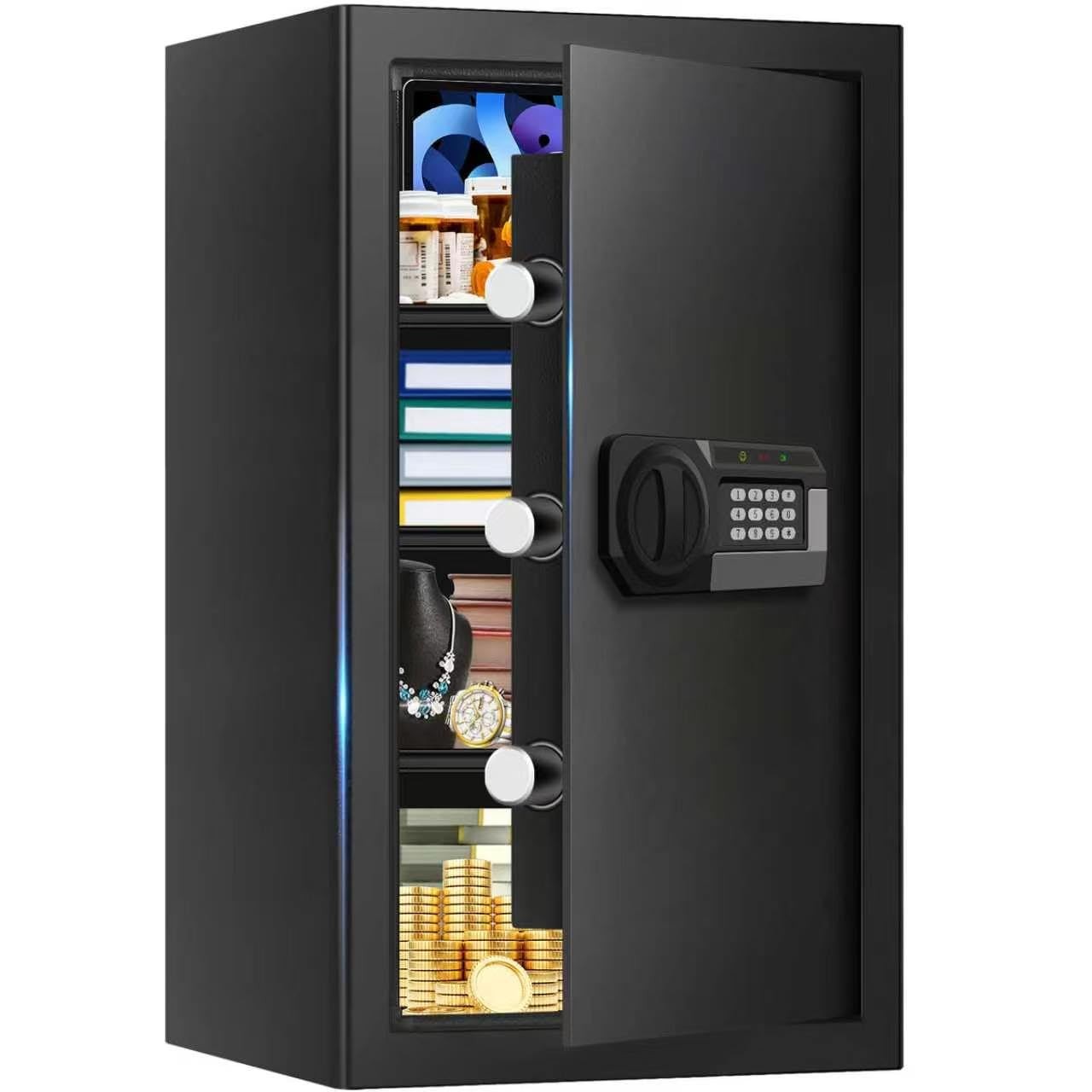 5.2 Cuft Large Home Safes Water and Fireproof, Digital Safes for Home Use Fir...