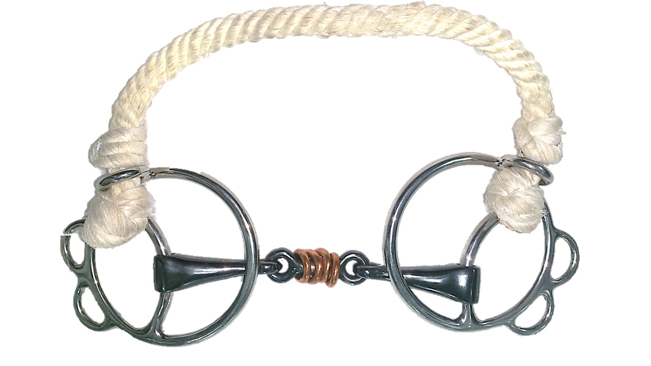 Red Indian Training Horse Bit with Sweet Iron Copper Inlays 225847