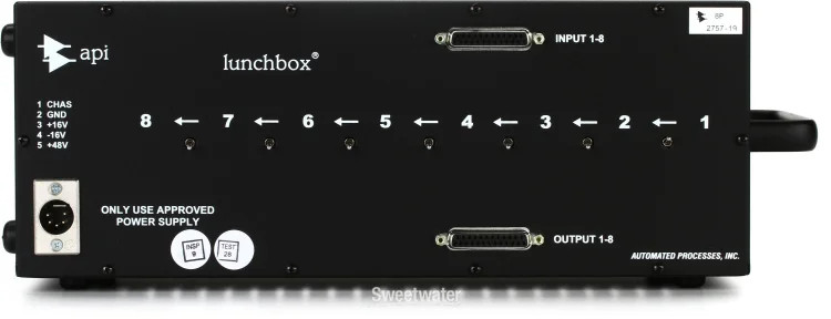 API 500-8 8-slot 500 Series Lunchbox