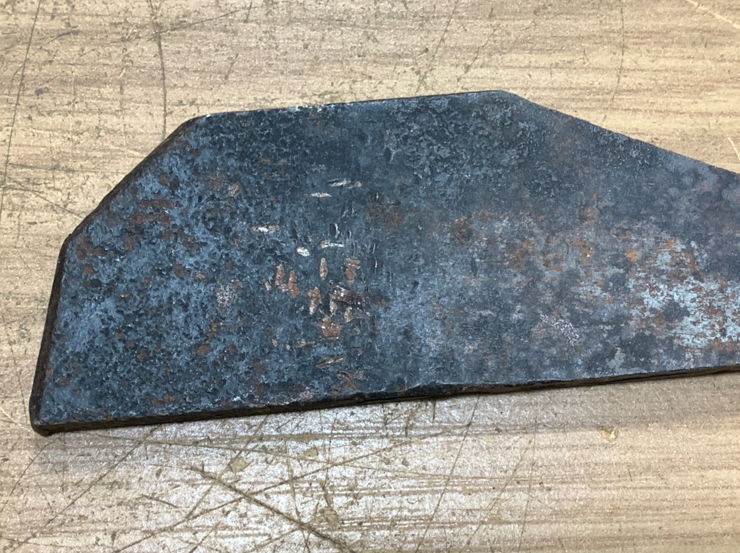 Antique Woodworking Cast Iron Barrel Scraper Blade tool