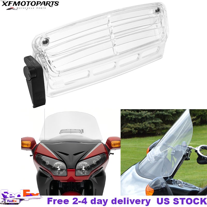 Transparent Windshield Windscreen Air Vent Fit For Honda Goldwing GL1800 01-2017