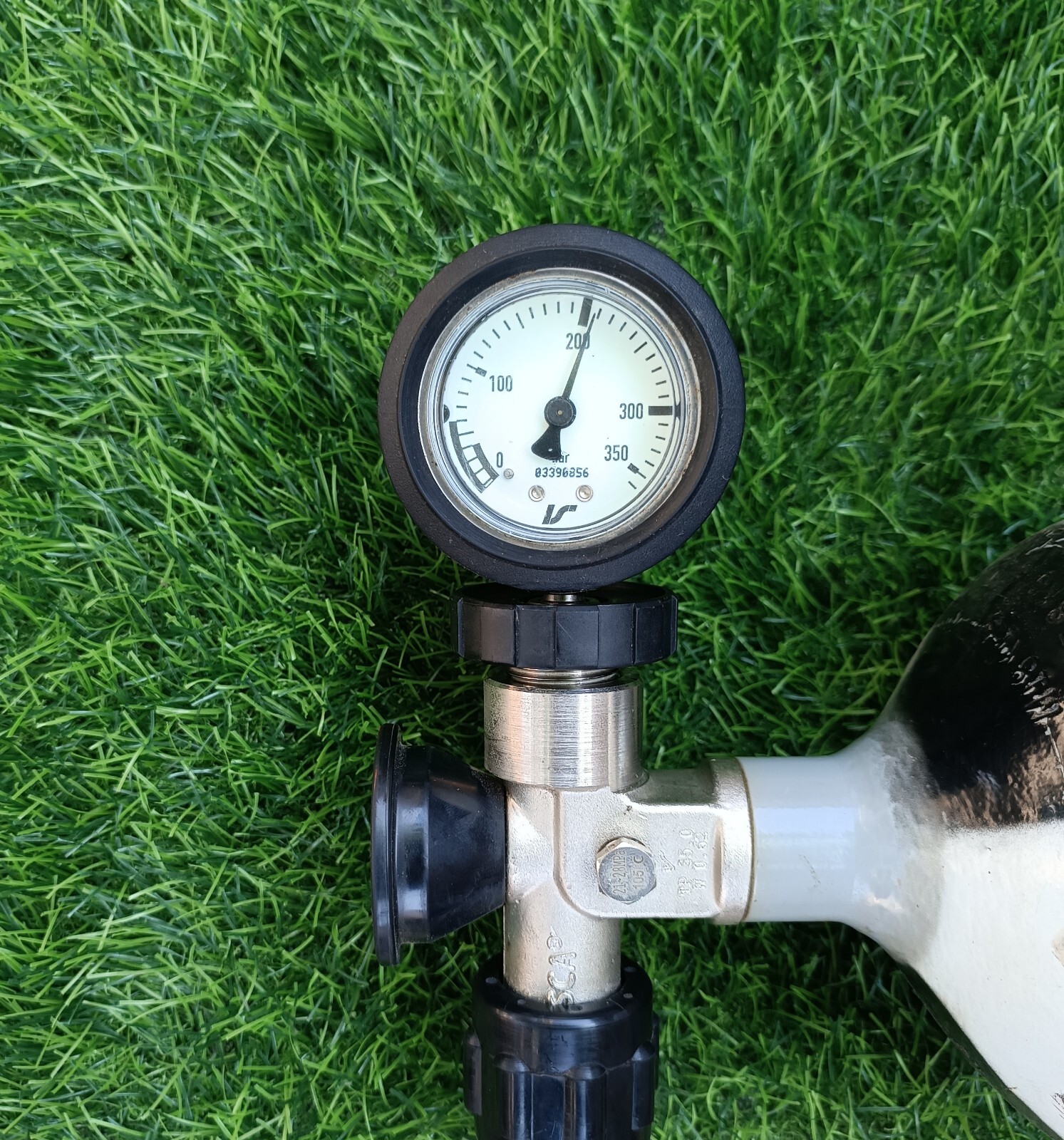 INTERSPIRO Test Pressure Gauge 200/300BAR