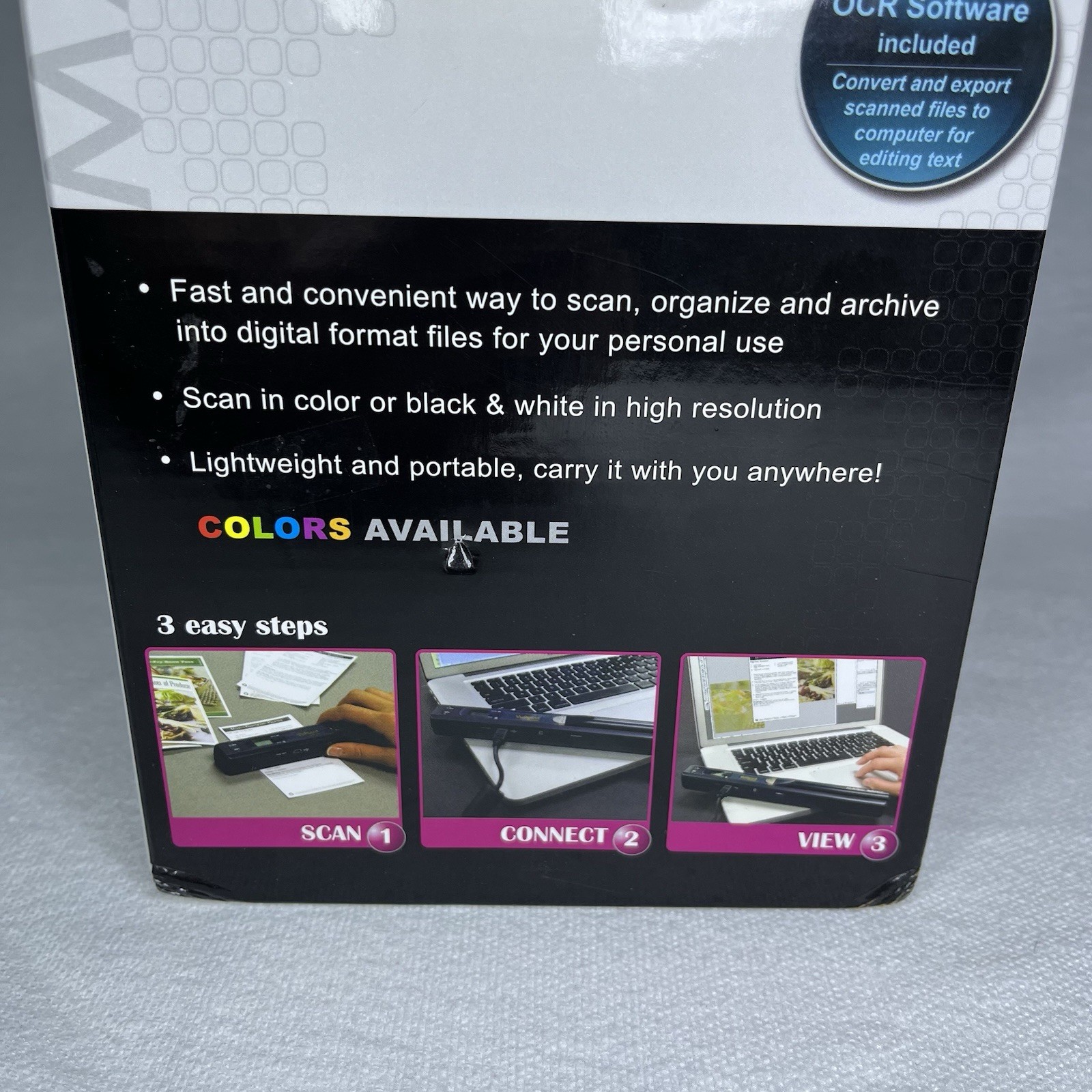 Vu Point Magic Wand Hand Held Scanner St415pk New In Box Hard To Find Pink Color