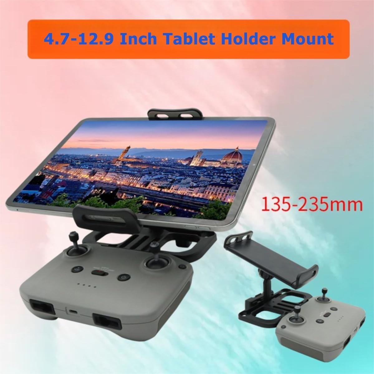 Drone Tablet Mount Holder - Universal Adjustable 4.7-12.9" Bracket Compatible...