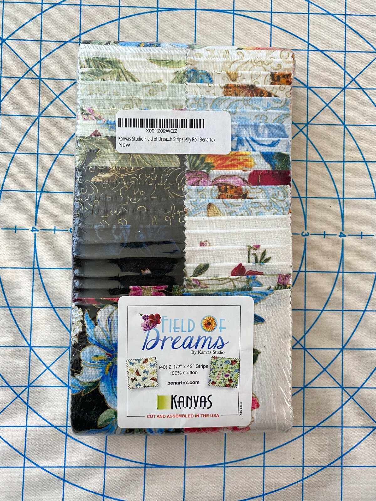 Bernartex Kanvas Studio Field of Dreams 40 - 2.5" x 42" fabric strips