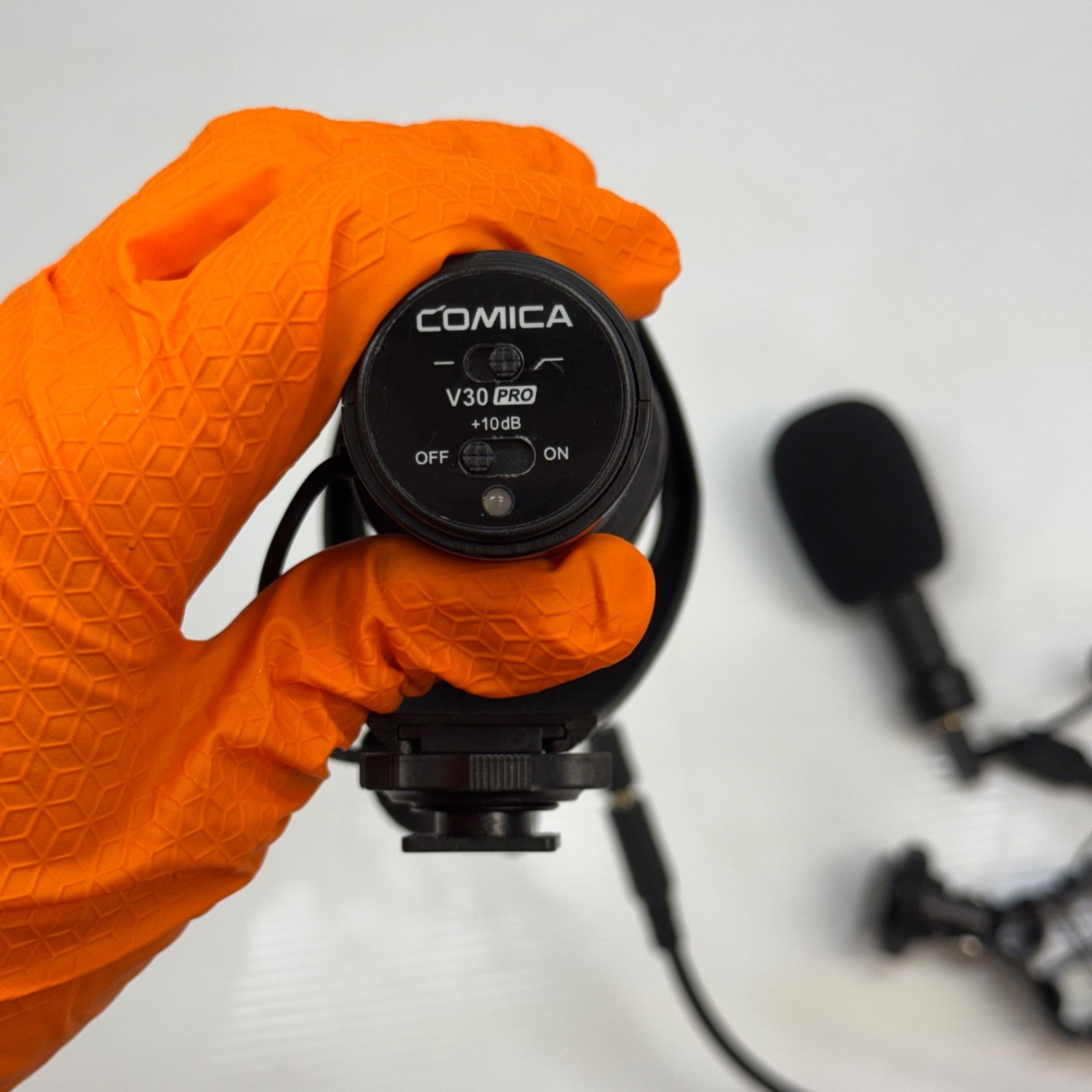 Comica V30 pro External Microphone Kit w/ Mount & Cables untested