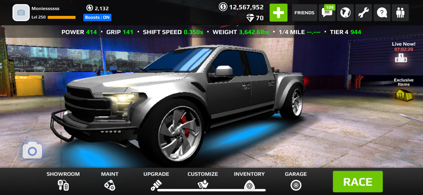 Rush Racing 2 In-game Vehicle. 6-8$ each