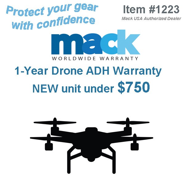 1-Year Warranty for NEW Drones up to $750 value - Mack Warranty {1223}