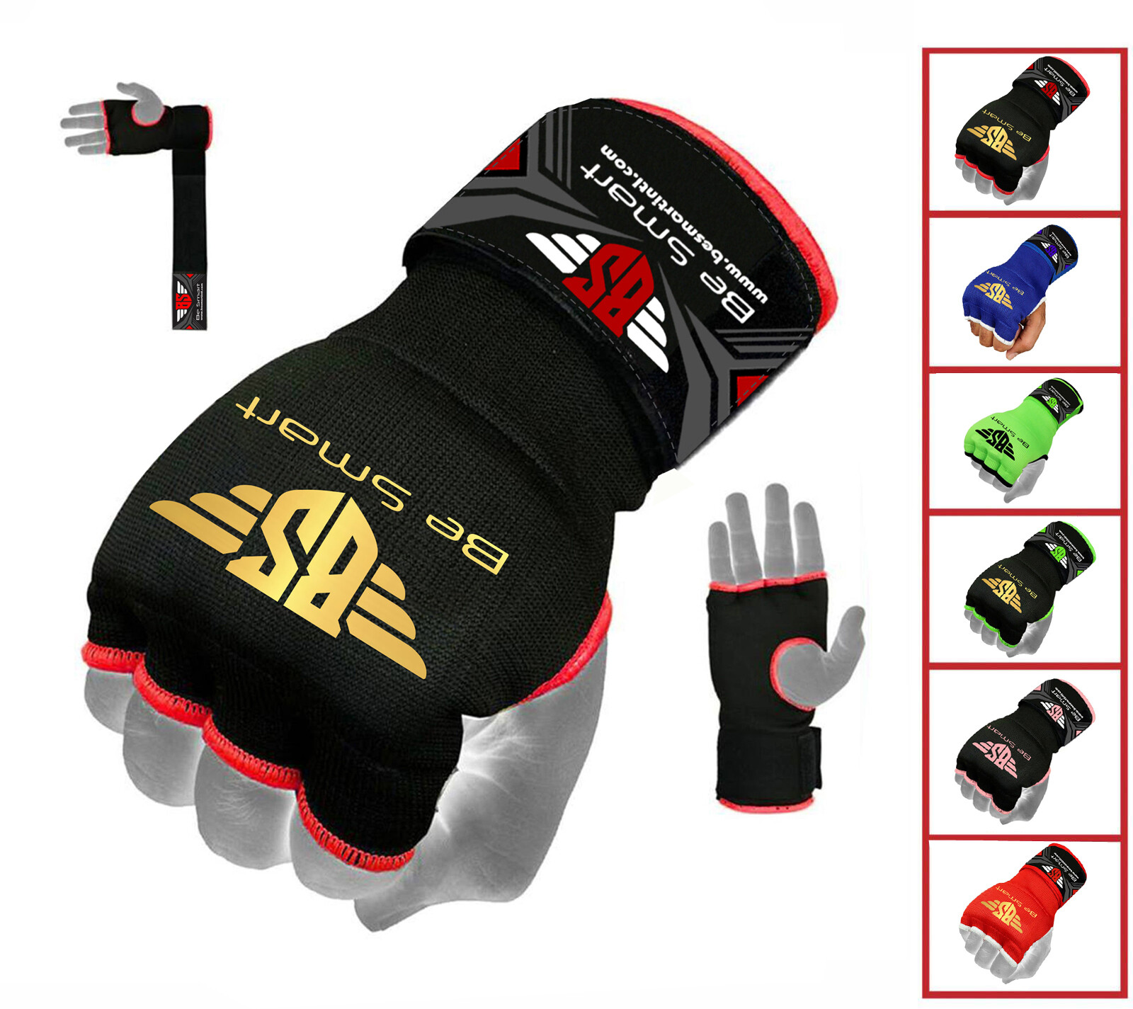Wrist Hand Wraps PADDED Inner Boxing Gloves for MMA UFC Muay Thai Kick Boxing