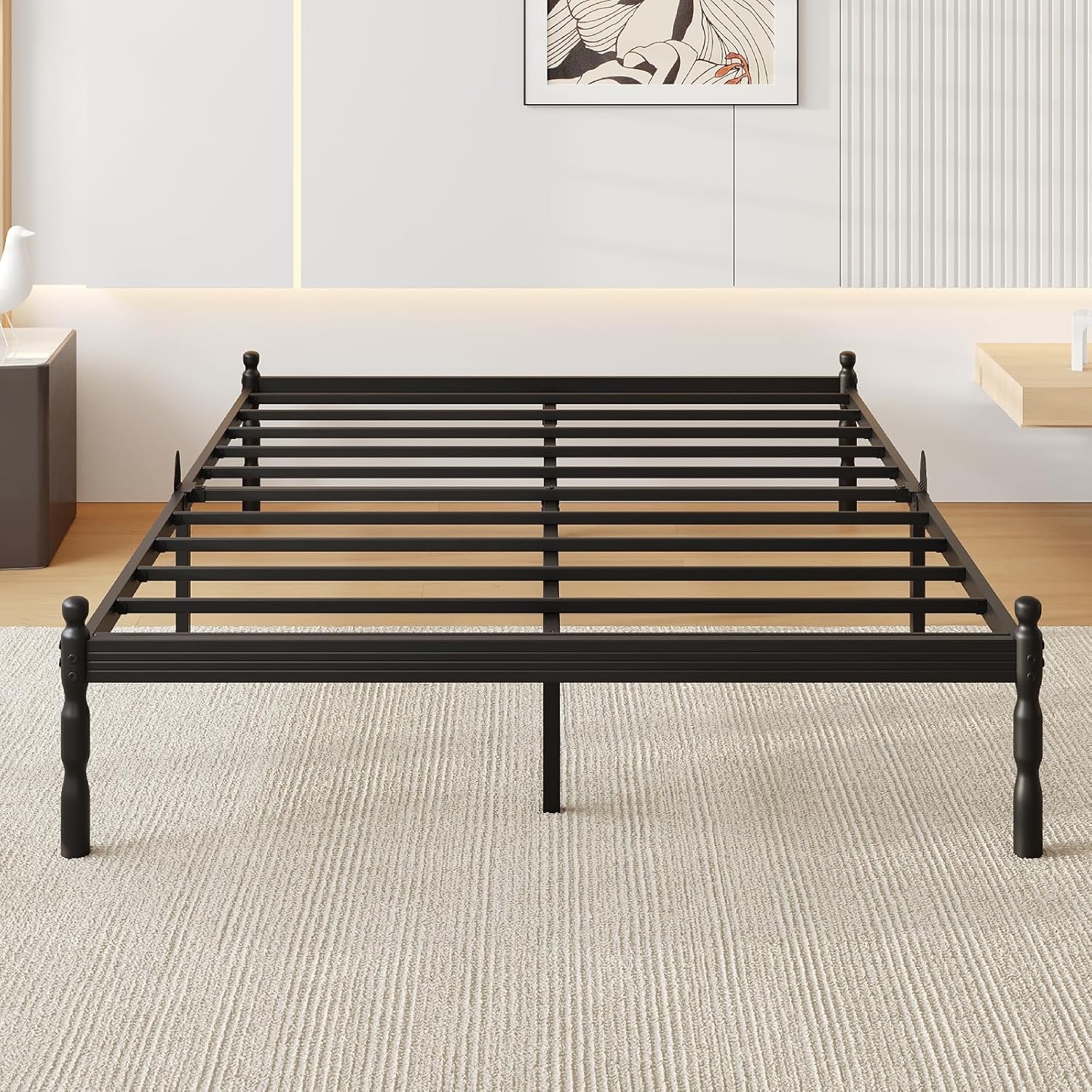 18 Inch Full Size Bed Frame Metal Platform Bed Frame Full Size No Box Spring