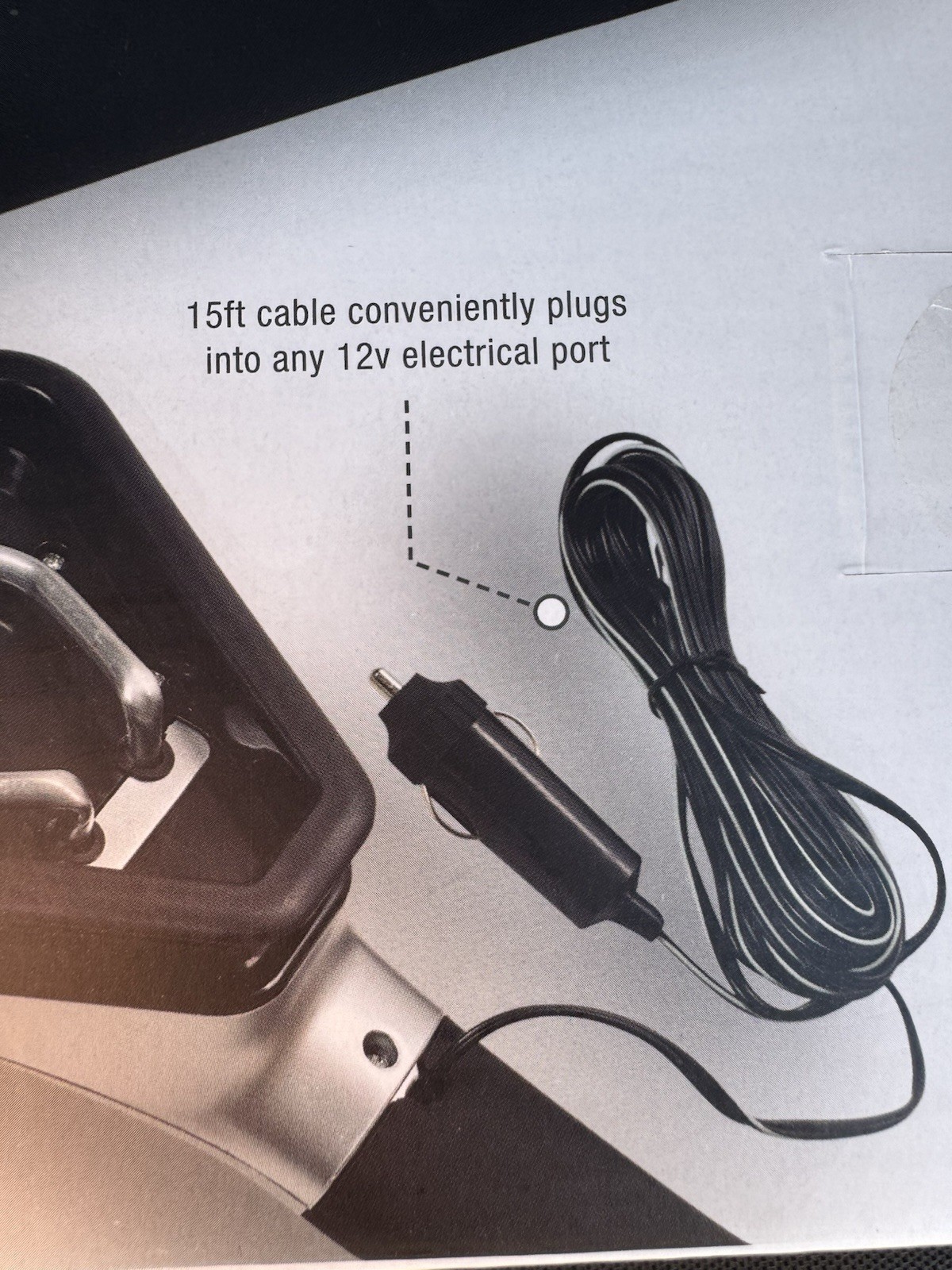 Brookstone Windshield Scraper Heated Electric With LED Light - Snow Ice Melter
