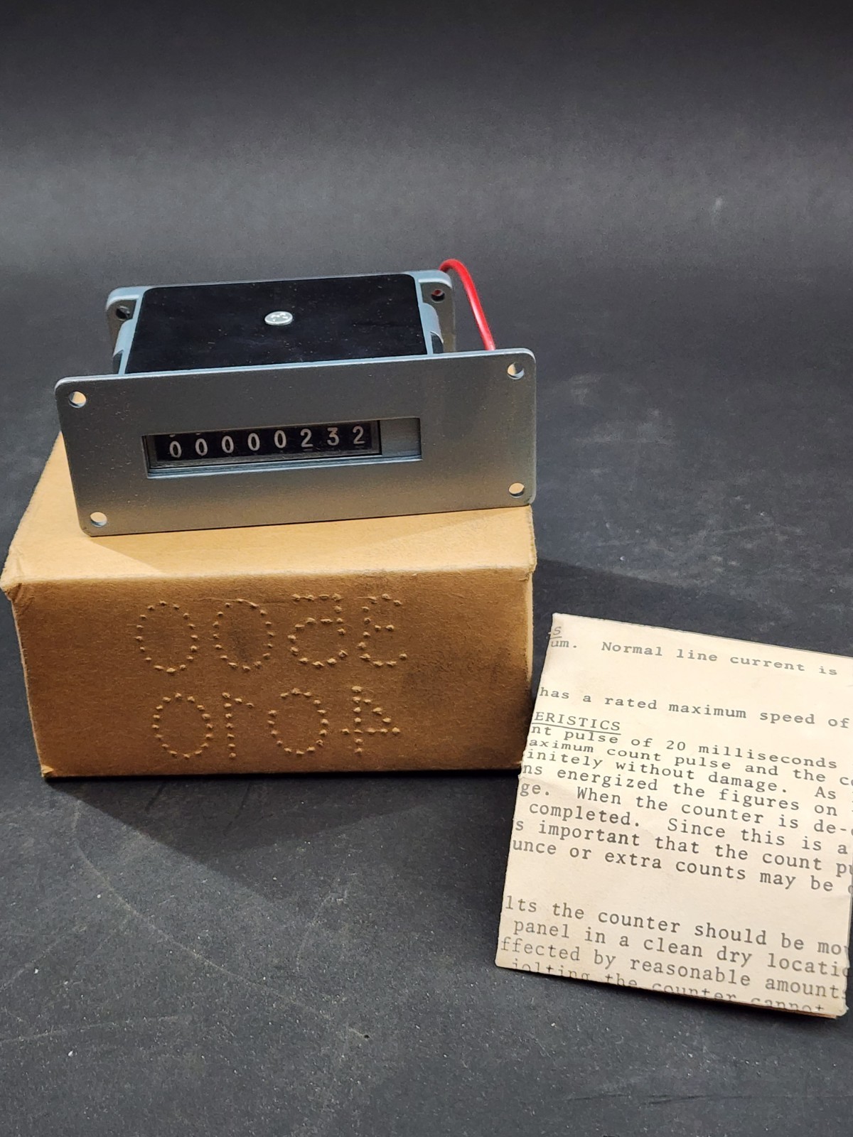 Durant 8-YP-1-3-RMF-PM Electric Counter – 24VDC – 8 Digit Counter
