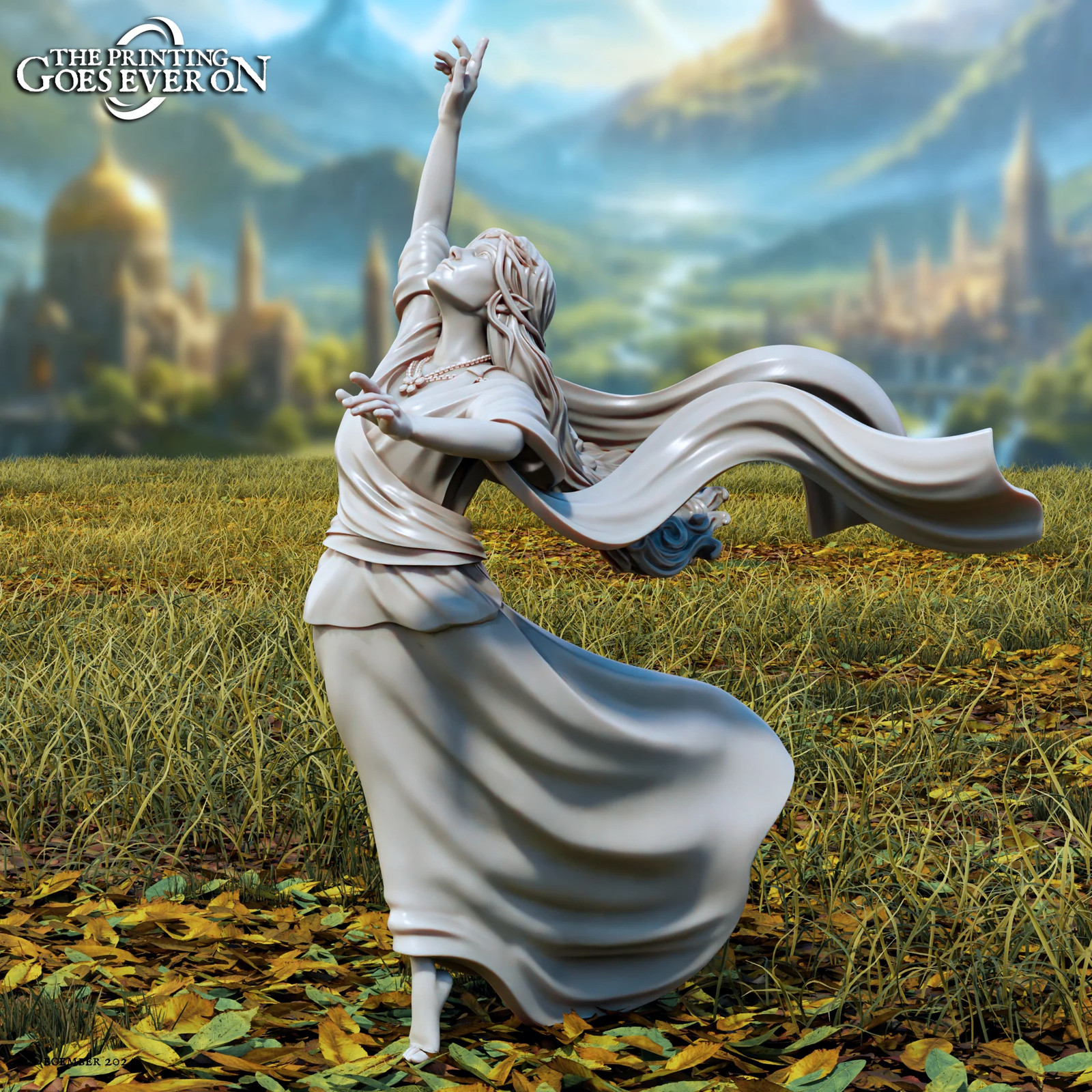 Lirien - Dancing - 28-120mm Tales of the Radiant - Resin Tabletop Miniature