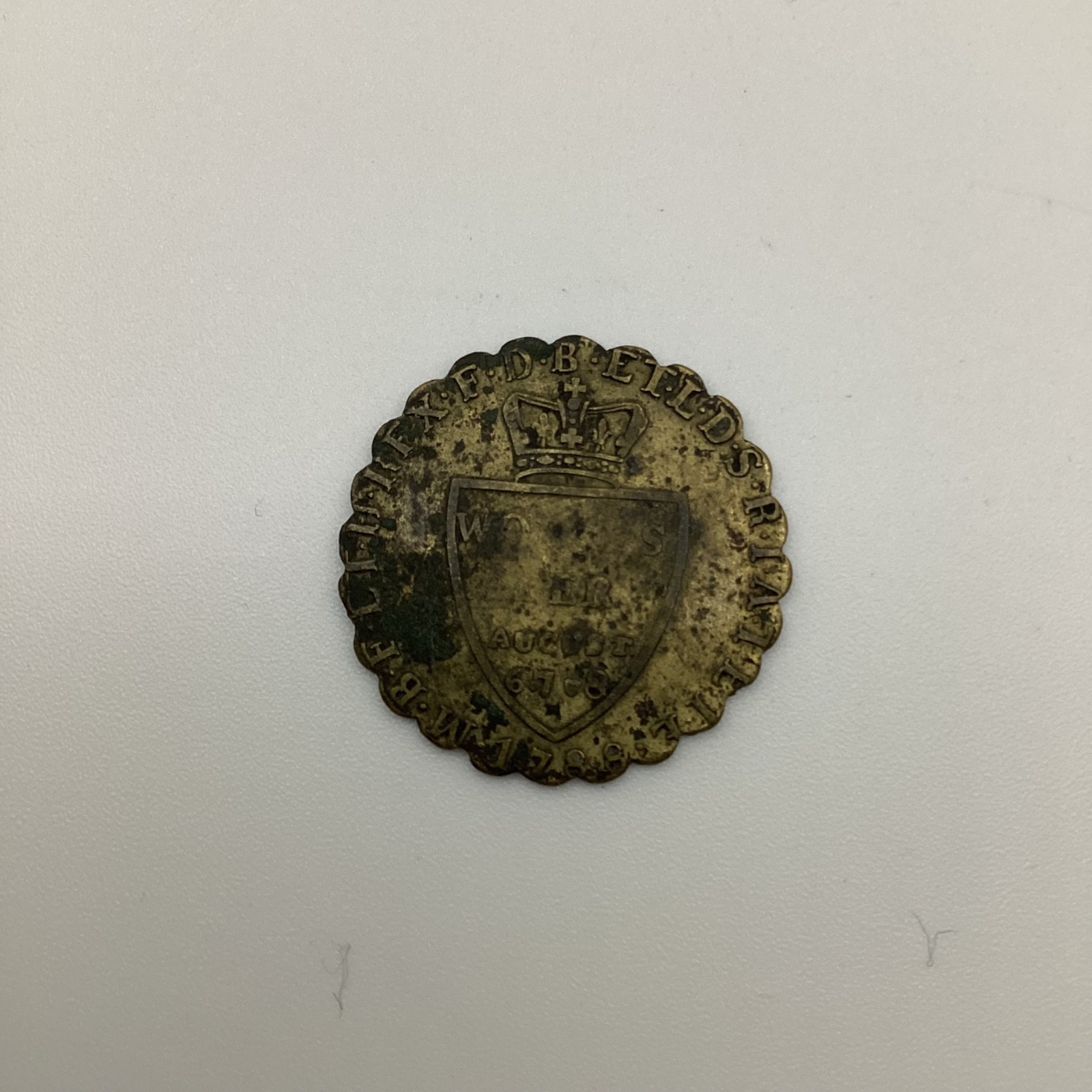 1788 George III Worcester Gaming Token
