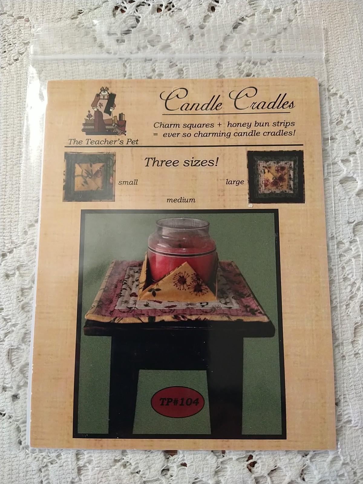 "Candle Cradles" The Teachers Pet Quilt Pattern - (3 Sizes) #TP104