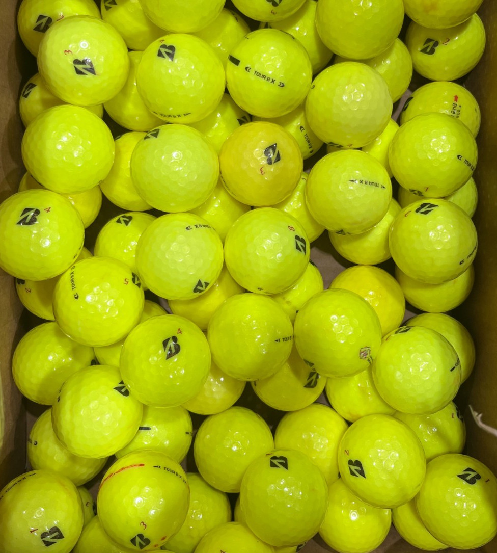Bridgestone Tour B X Yellow AAAA Near Mint 36 Used Golf Balls 4A