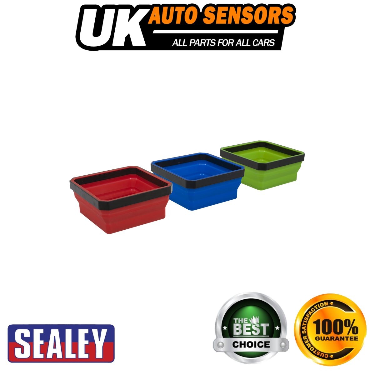 Sealey Collapsible Magnetic Parts Tray Set APCSTS
