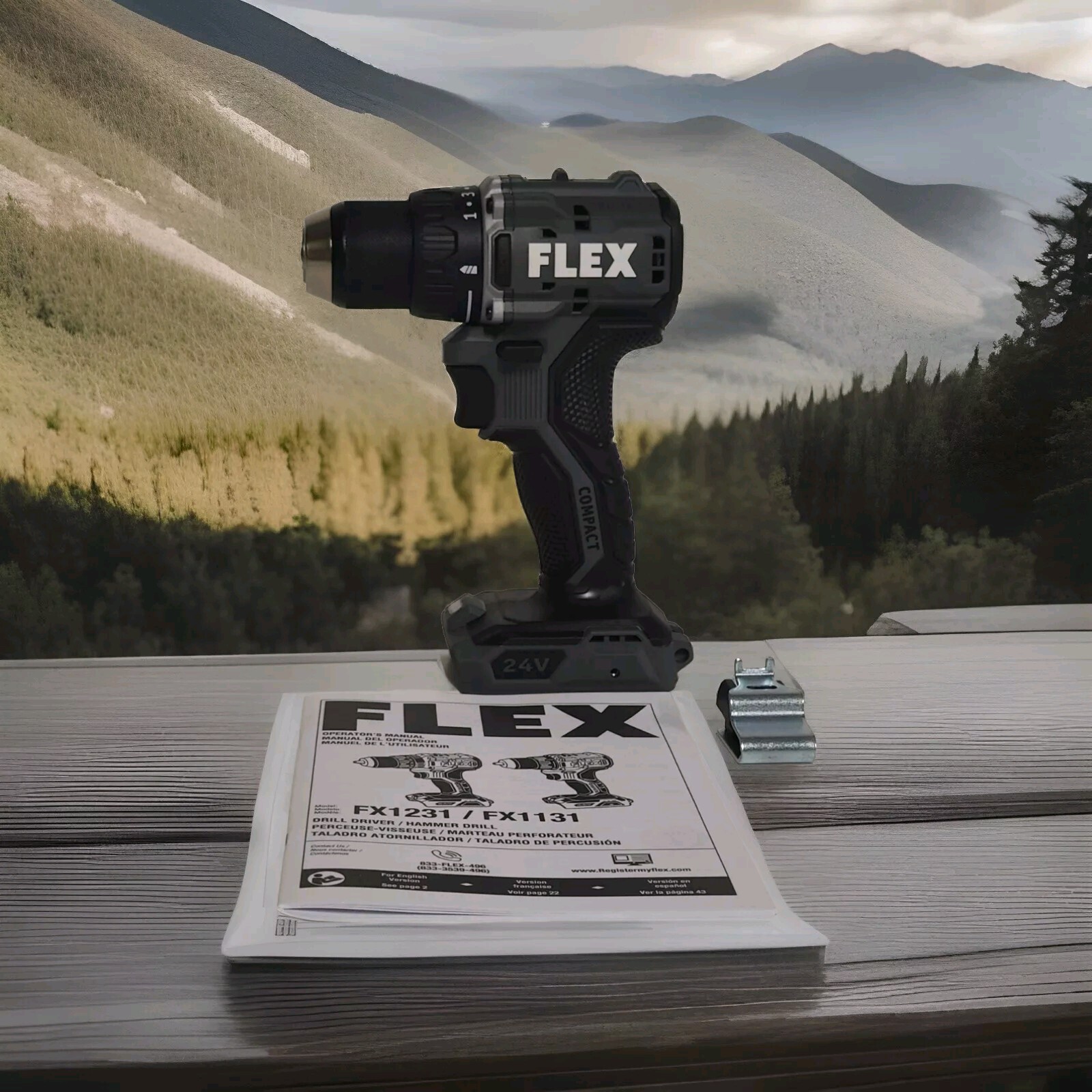 FLEX FX1131 24V 1/2" 2-Speed Compact Cordless Drill Driver —(TOOL ONLY) NEW !!!