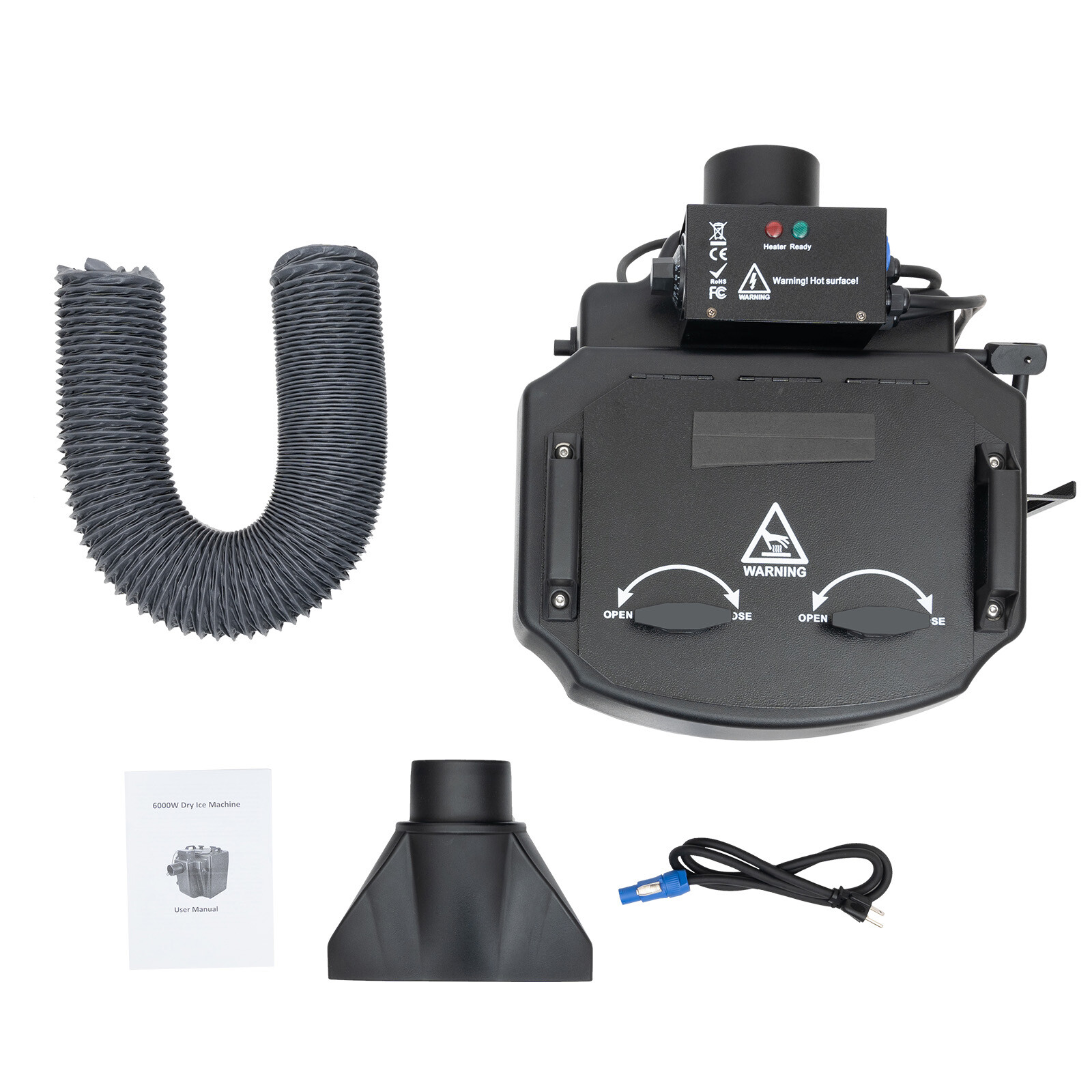 4000W Dry Ice Fog Machine Low Lying Smoke Machine Stage Effect For Wedding Party