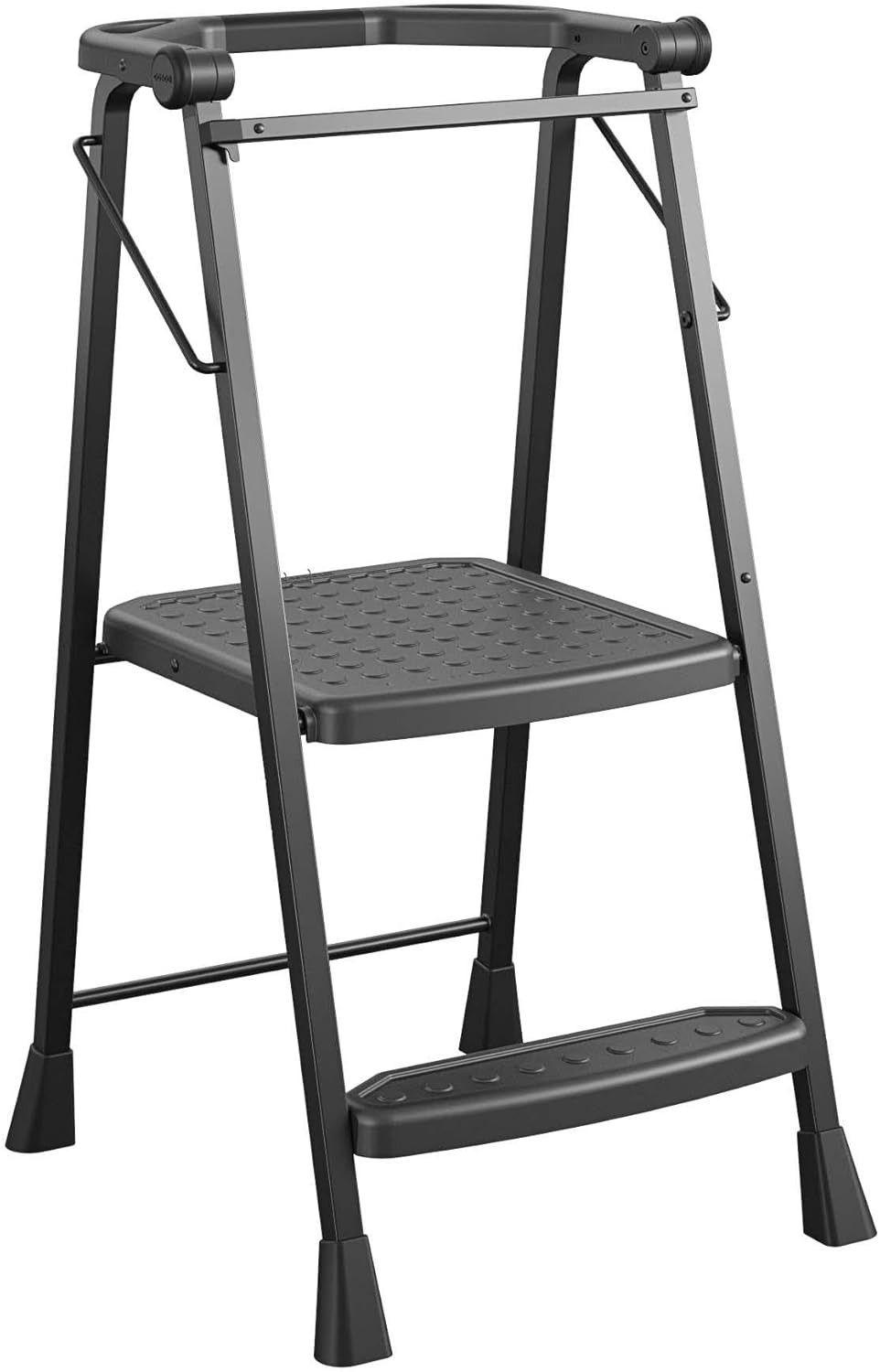 2-Step Kitchen Stepper™ Adult Folding Step Stool, Kids Folding (Steel/Resin)