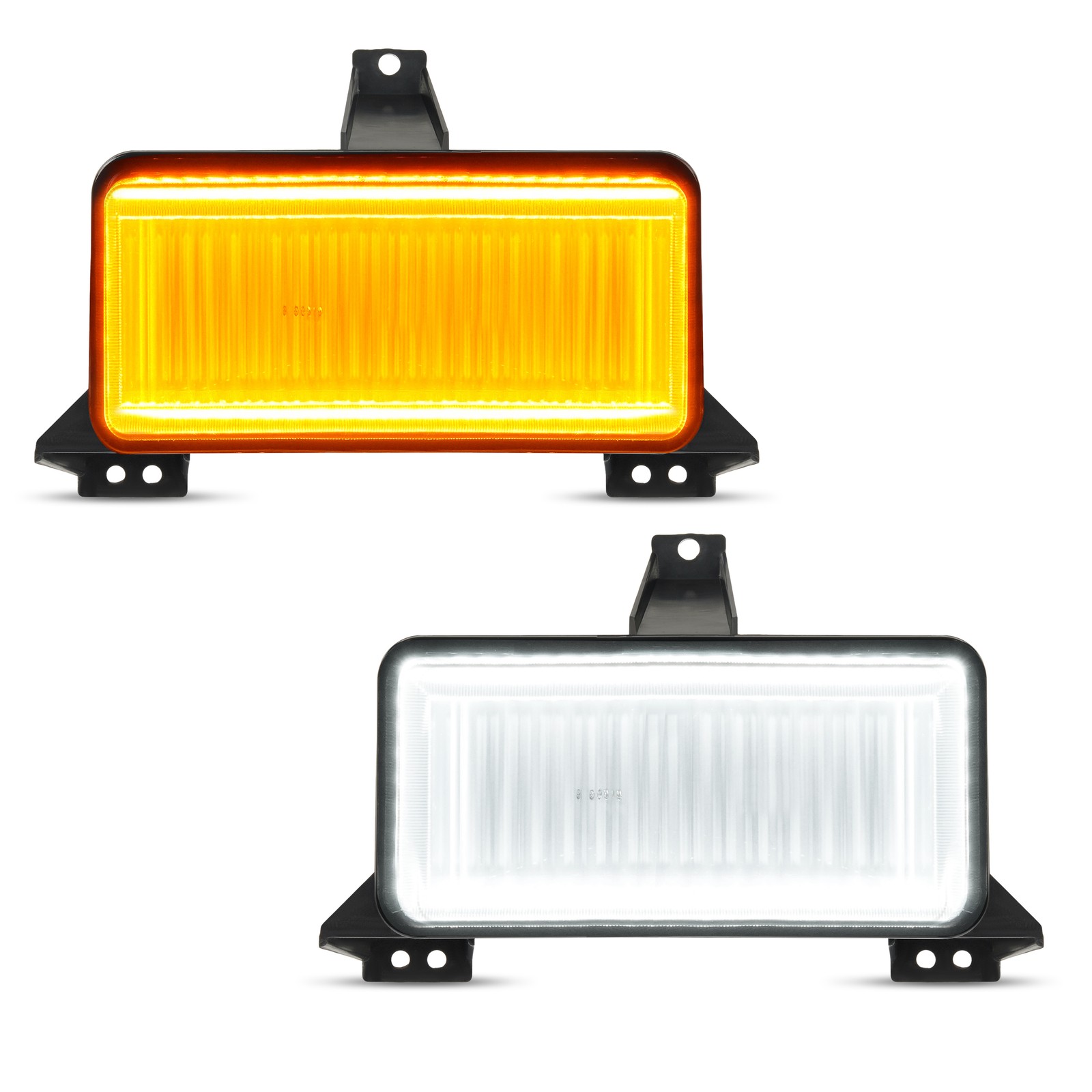 For 83-88 Chevrolet GMC Pickup Truck Smoked Switchback LED Turn Signal Lights