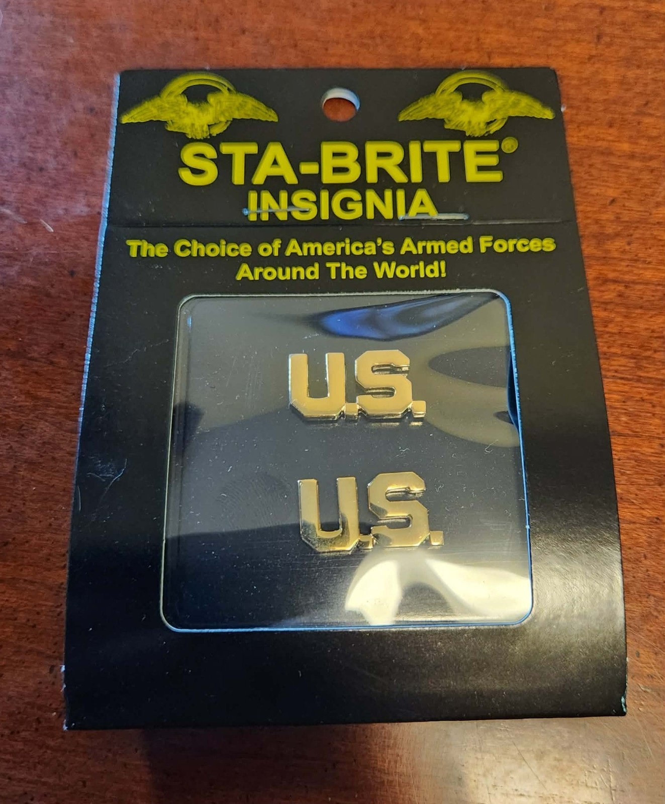 U.S. Army Service Uniform (ASU) U.S. Pin Set - NEW - Gold Finish - Officer