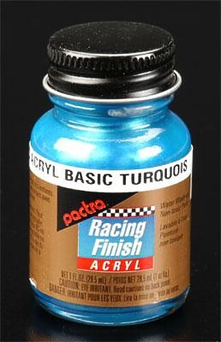 Pactra R/C Acrylic Turquoise 1 oz - Hobby and Model Acrylic Paint - #rc5105