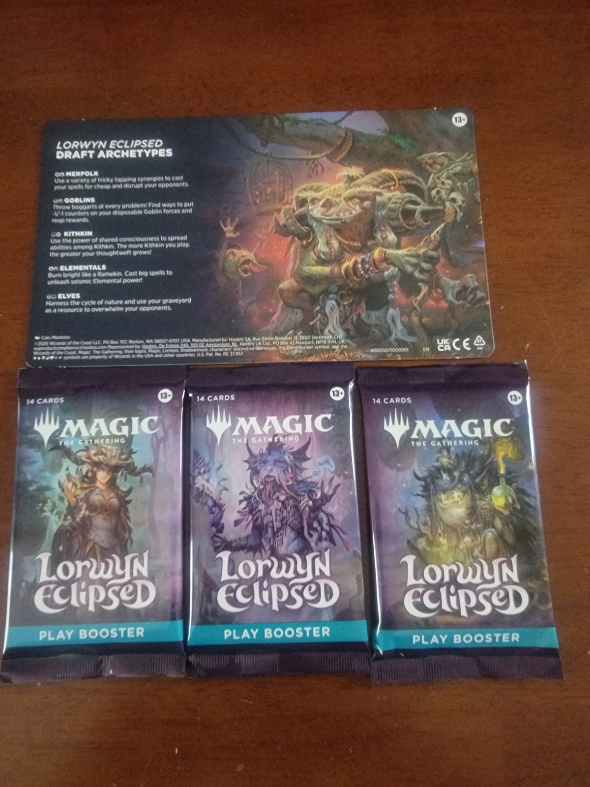 MTG Lorwyn Eclipsed Play Boosters Packs x3 Free Shipping