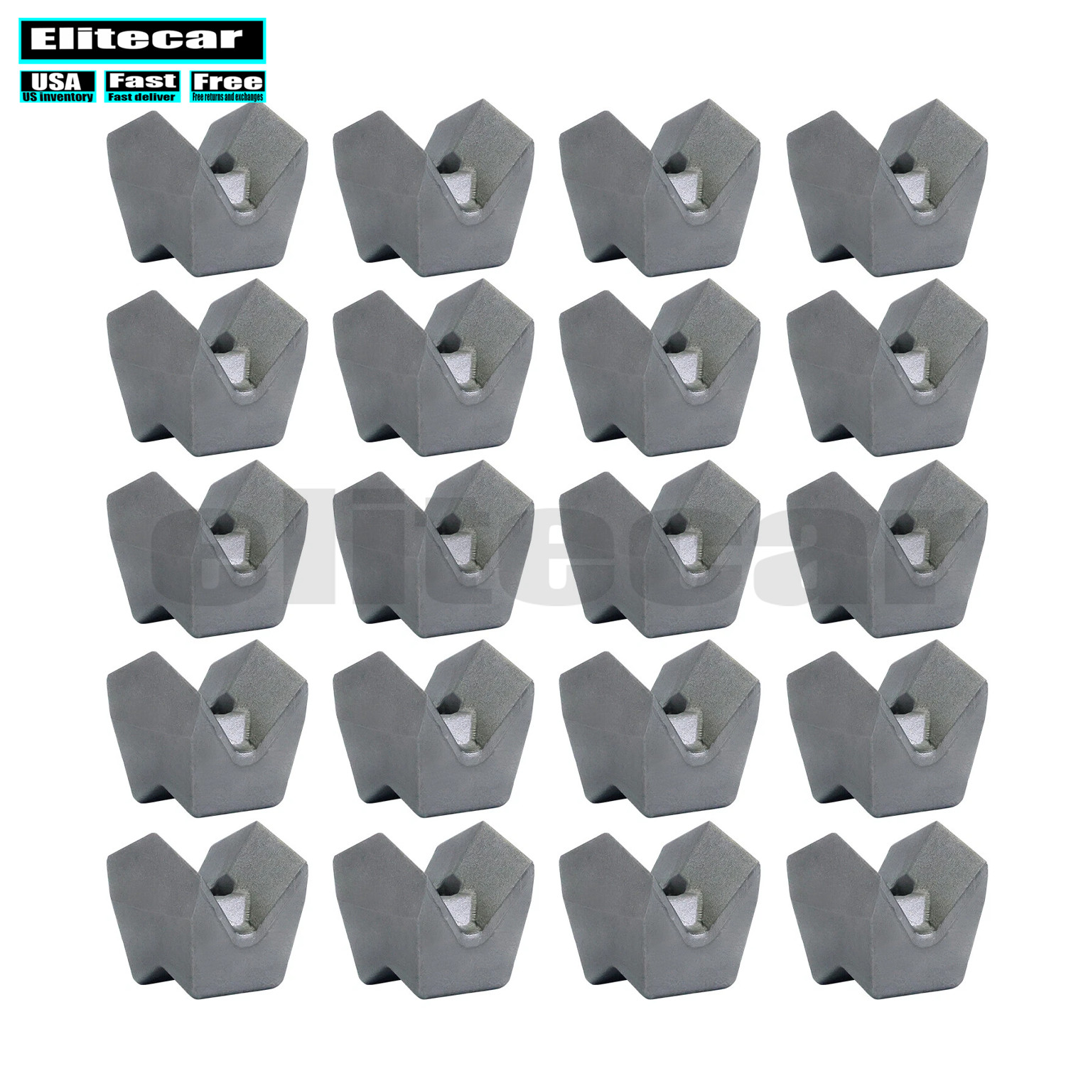 20Pcs Replacement For Fecon Cubit Reversible Knife Teeth