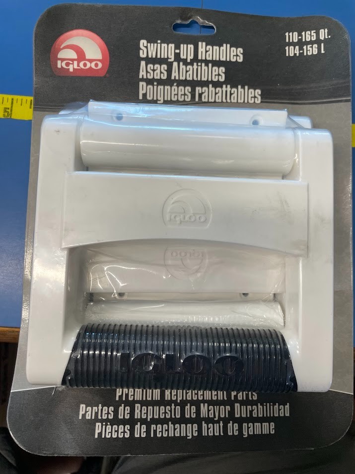 Igloo White Swing-Up Handles for 110-165 qt. Coolers.  NEW