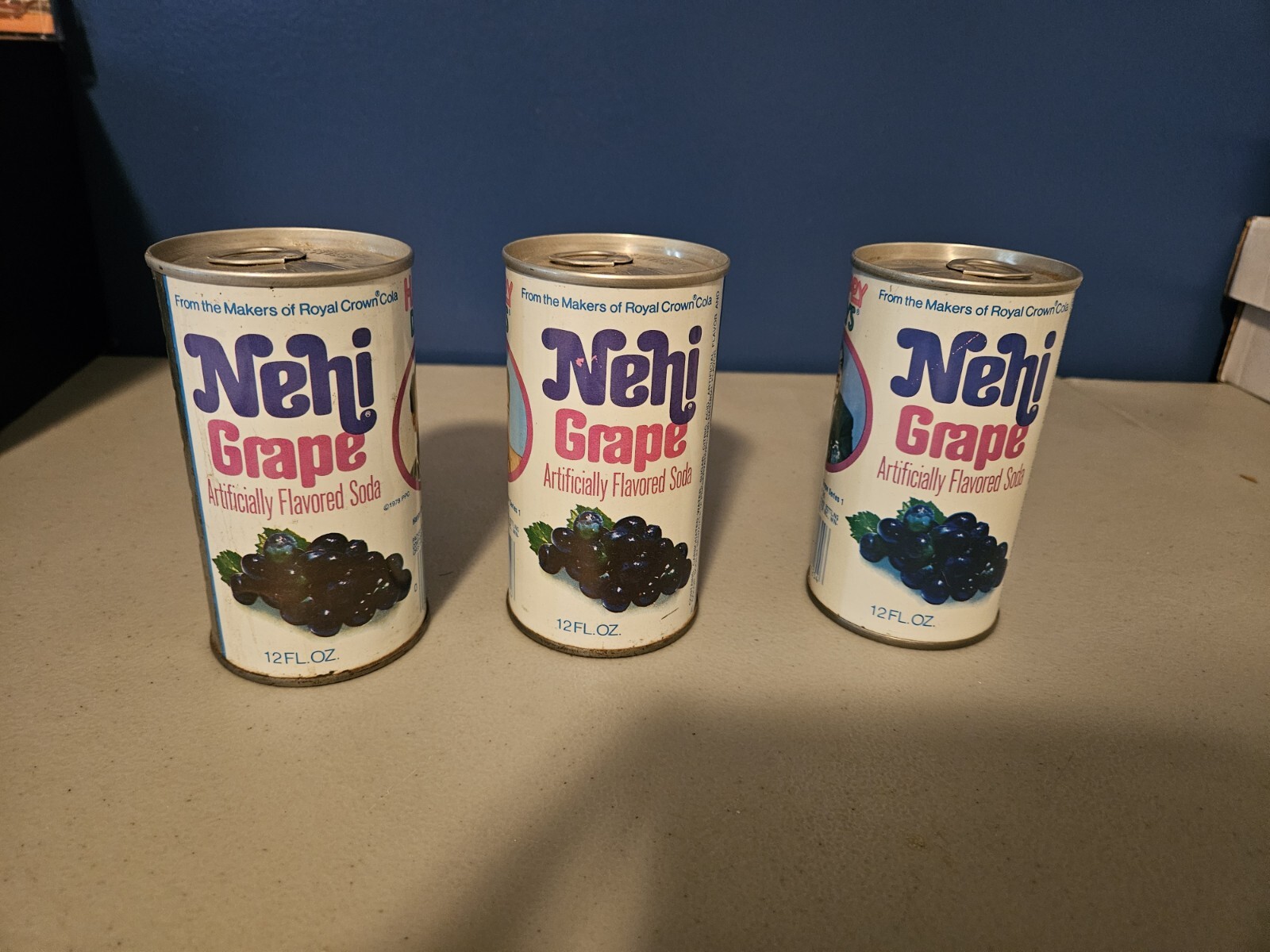 Happy Days Nehi Grape Soda Cans