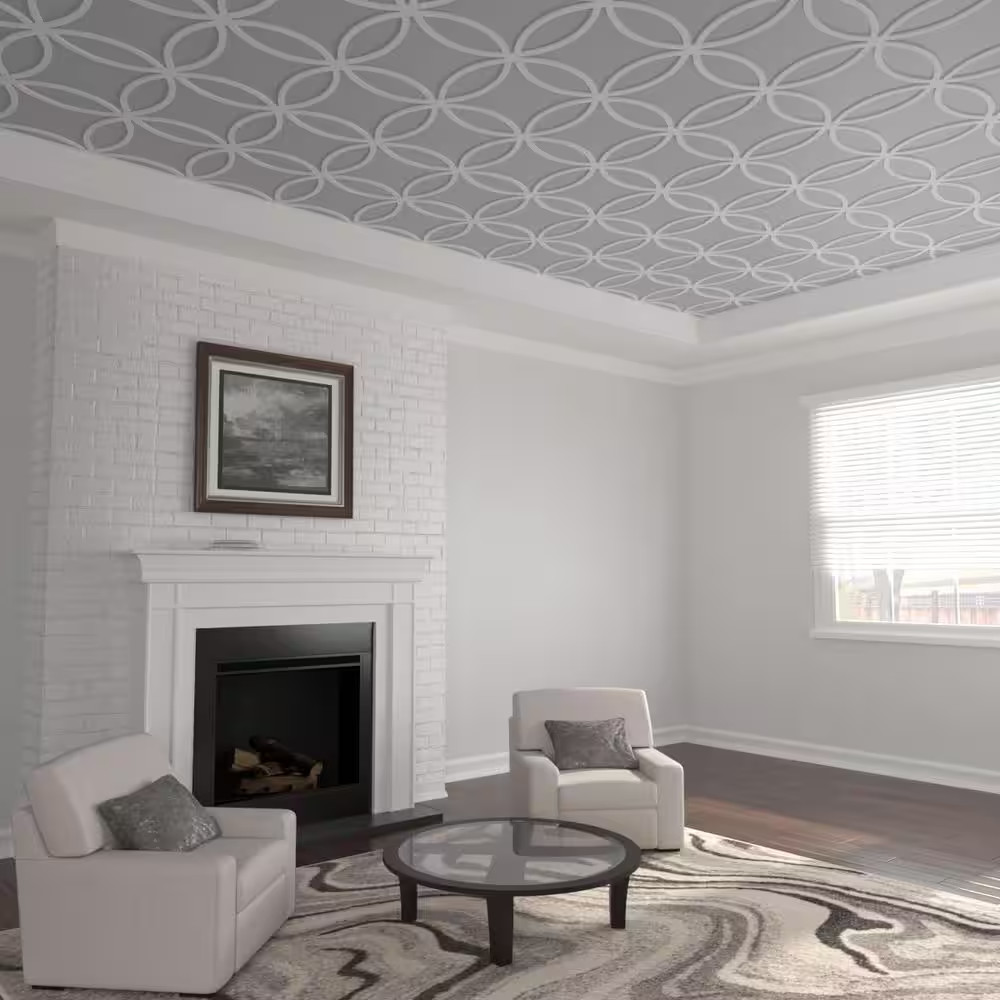 23 3/8 In. W X 23 3/8 In. H X 3/8 In. T Small Lilley Decorative Fretwork Ceiling