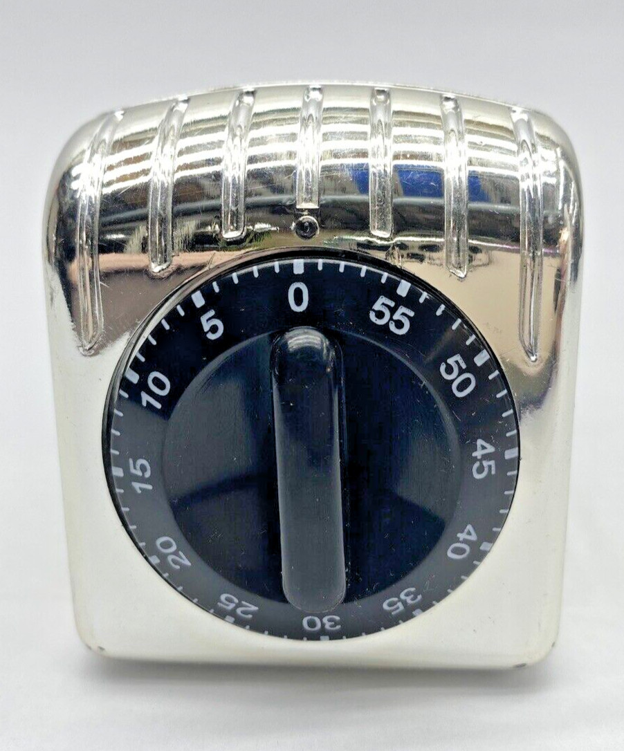 Vintage Starbucks Mini Silver Toaster Shaped 1 Hour Timer ~ Kitchen Gadget