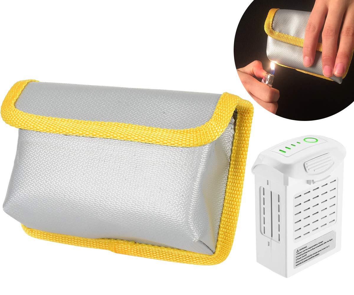 InGo Real Fireproof Battery Bag, Two sides Coated Glass fiber, Compatible with D