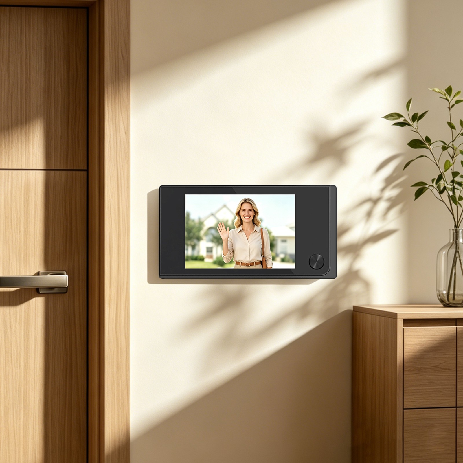 Smart Peephole Viewer Camera, 3.5" 120° Wide Angle Home Security Door Eye Camera
