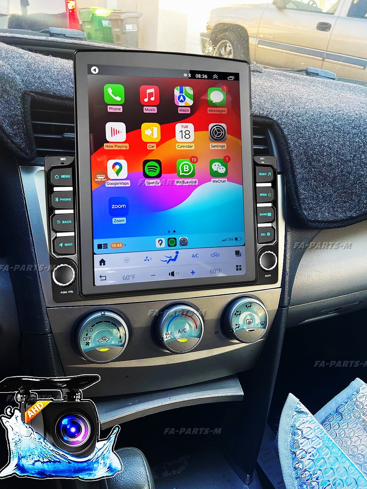 9.7" For Toyota Camry 2007-2011 Android CarPlay Car Stereo Radio GPS Navi WiFi